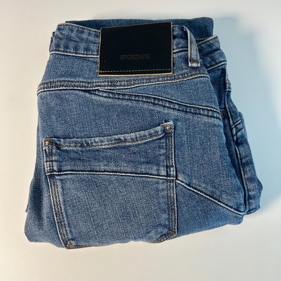 sportmax Denim - sportmax perfect fit mini flare‎ women's denim jeans size 27 medium wash